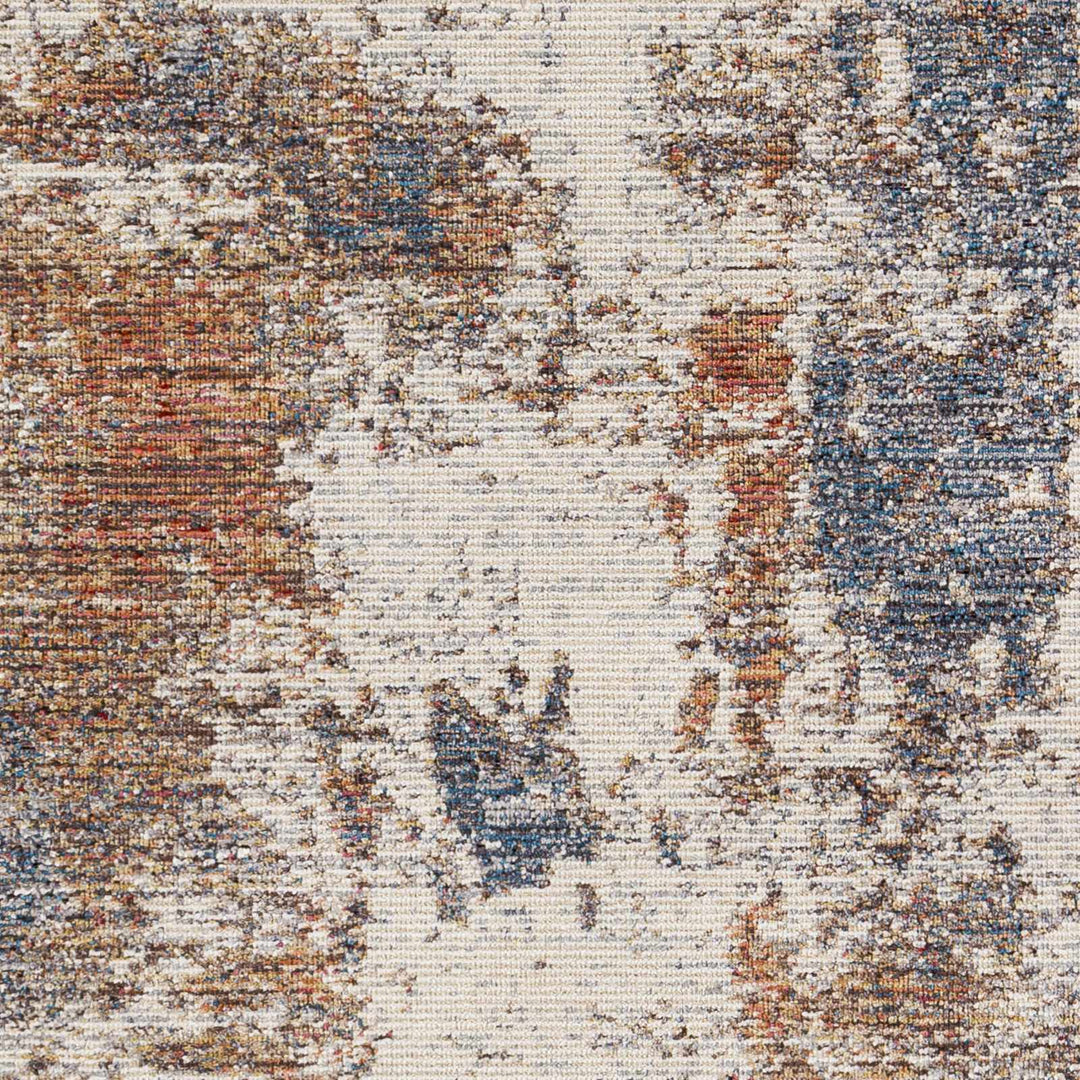 Chiddingfold Ivory And Rust Modern Abstract Design Outdoor Area Rug