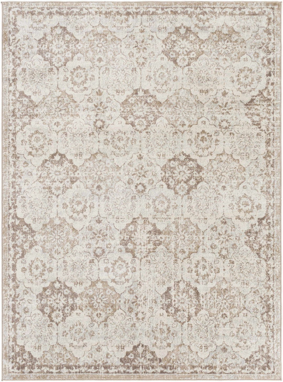 Chilworth Traditional Floral Design Ivory And Beige Area Rug - The Rug Decor