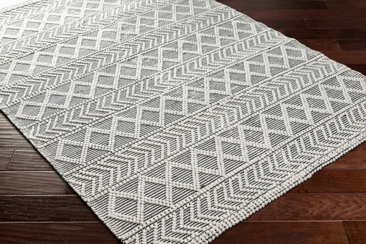 Chimamanda Bohemian Charcoal And Ivory Woven Area Rug - The Rug Decor