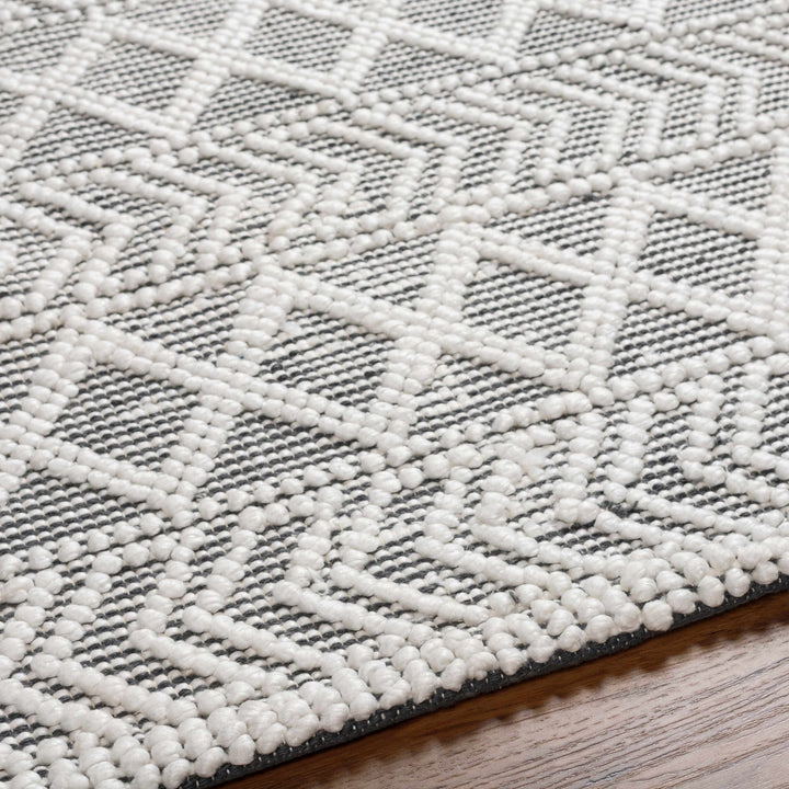 Chimamanda Bohemian Charcoal And Ivory Woven Area Rug - The Rug Decor