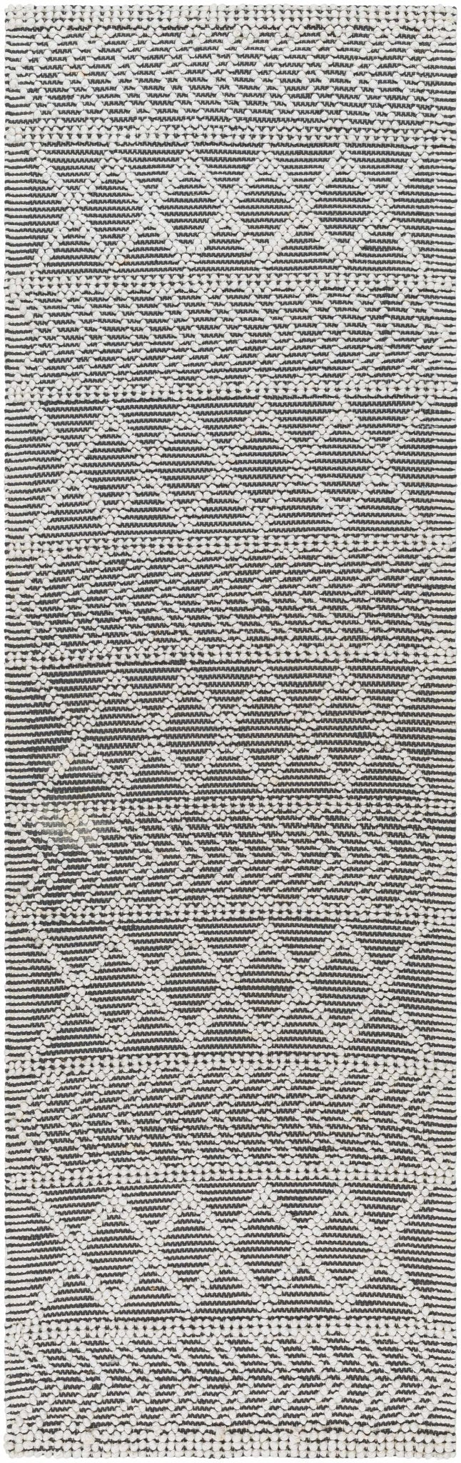 Chimamanda Bohemian Charcoal And Ivory Woven Area Rug - The Rug Decor