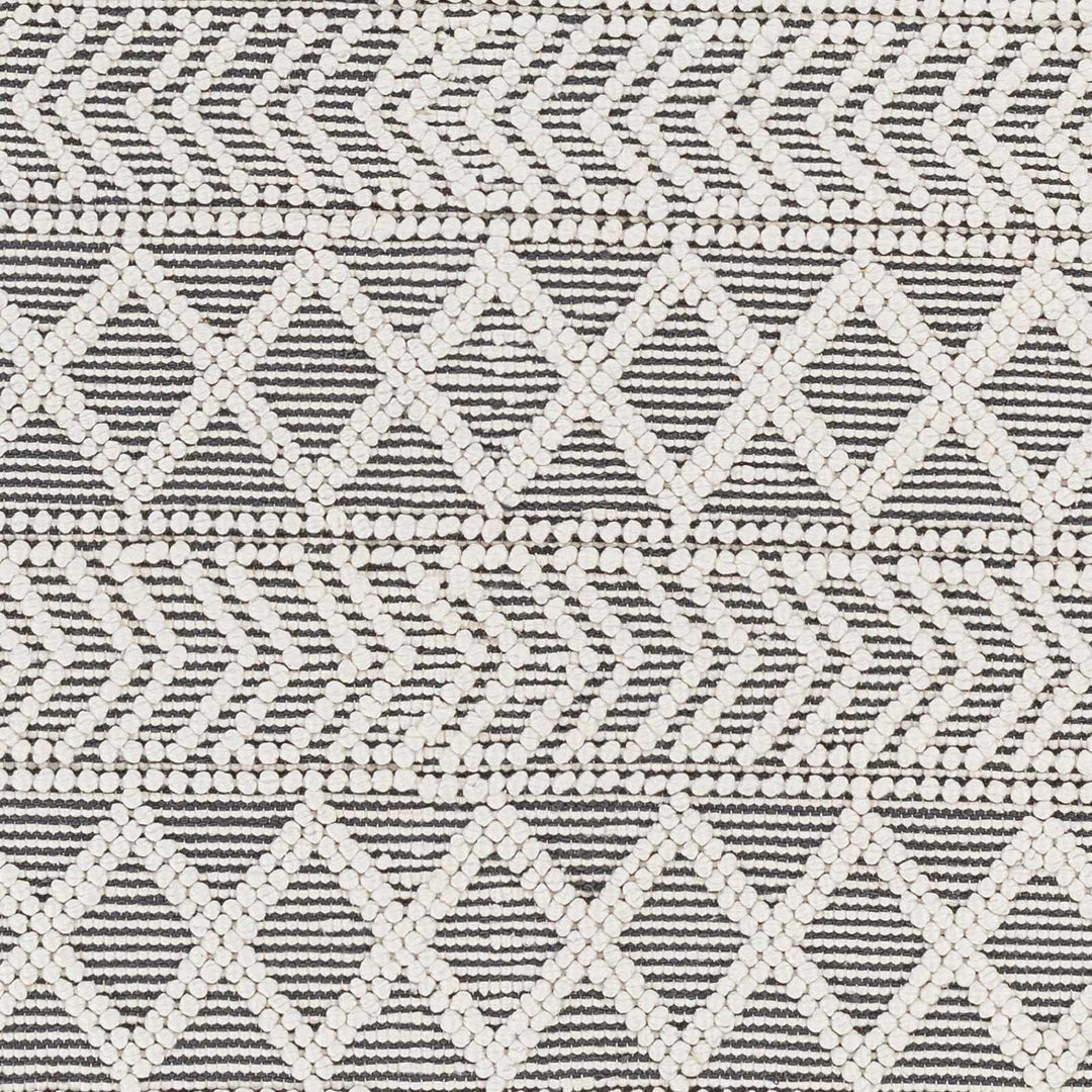 Chimamanda Bohemian Charcoal And Ivory Woven Area Rug - The Rug Decor