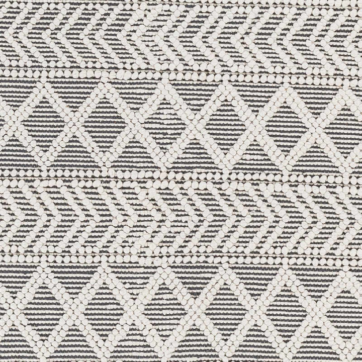 Chimamanda Bohemian Charcoal And Ivory Woven Area Rug - The Rug Decor