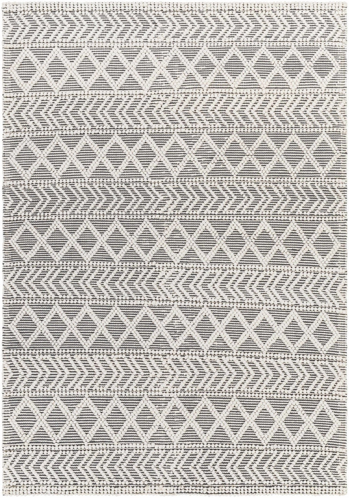 Chimamanda Bohemian Charcoal And Ivory Woven Area Rug - The Rug Decor