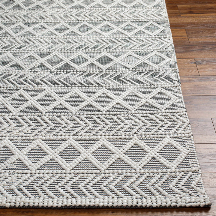 Chimamanda Bohemian Charcoal And Ivory Woven Area Rug - The Rug Decor