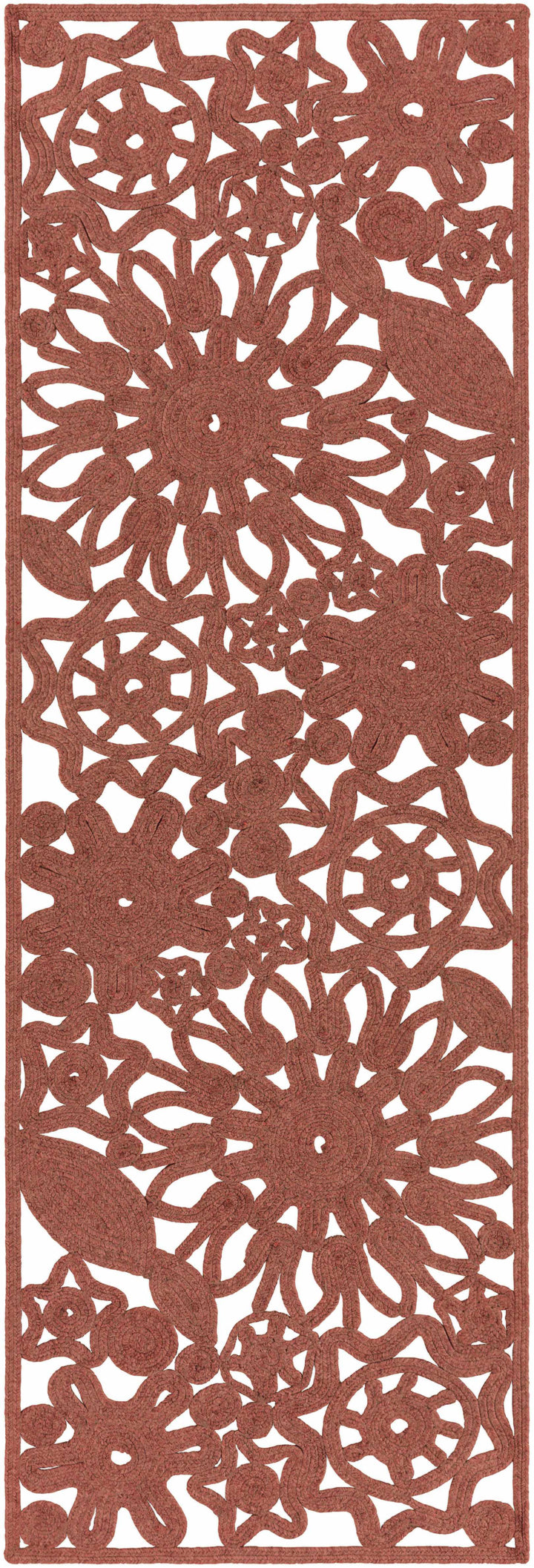 Chinchilla Traditional Style Brown Hand Woven Outdoor Area Rug