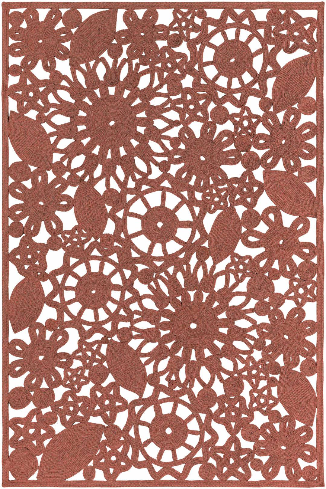 Chinchilla Traditional Style Brown Hand Woven Outdoor Area Rug