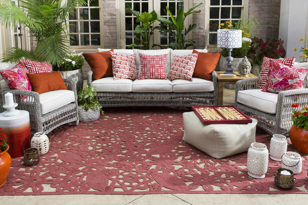 Chinchilla Traditional Style Brown Hand Woven Outdoor Area Rug - The Rug Decor