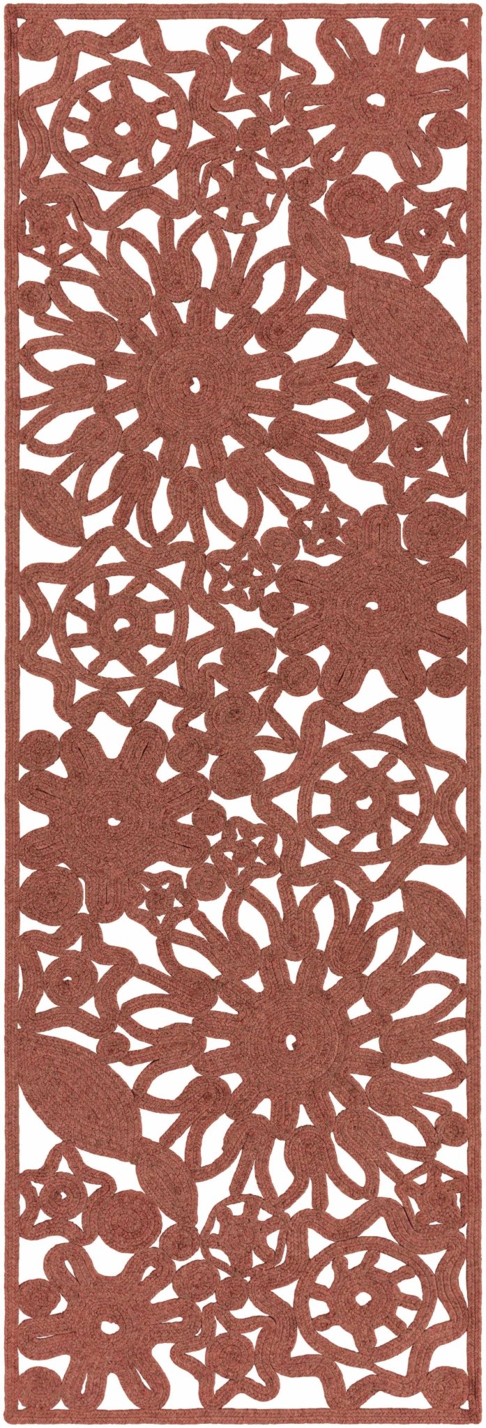 Chinchilla Traditional Style Brown Hand Woven Outdoor Area Rug - The Rug Decor