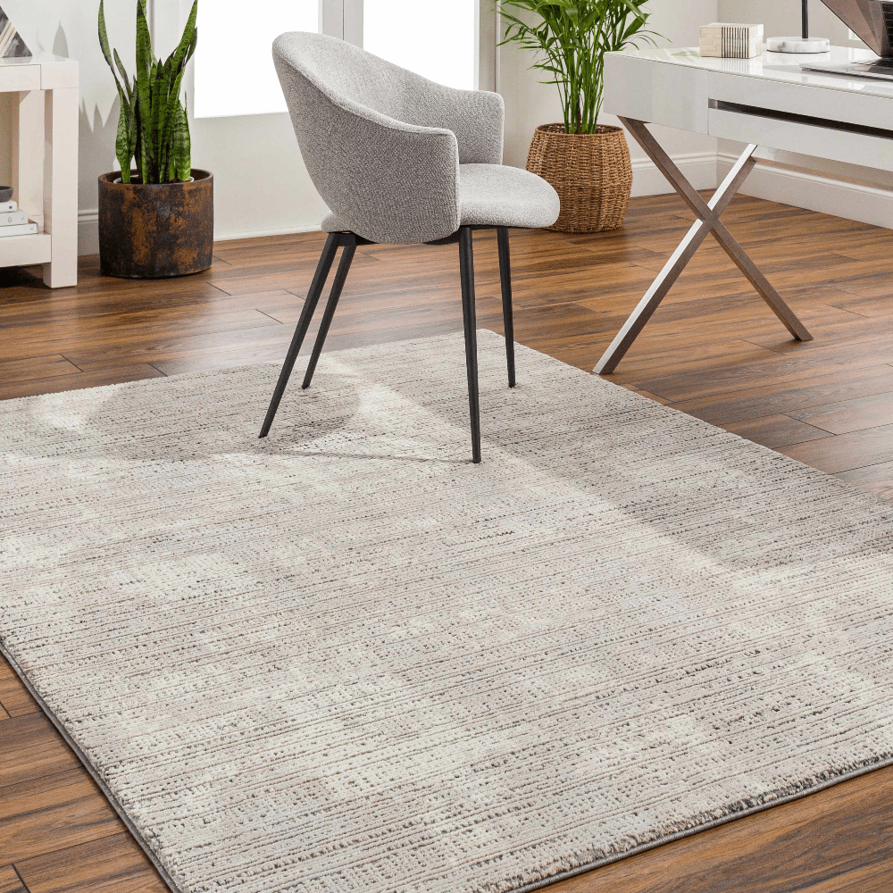 Chiyo Modern Style Tan And Taupe Washable Rug - The Rug Decor