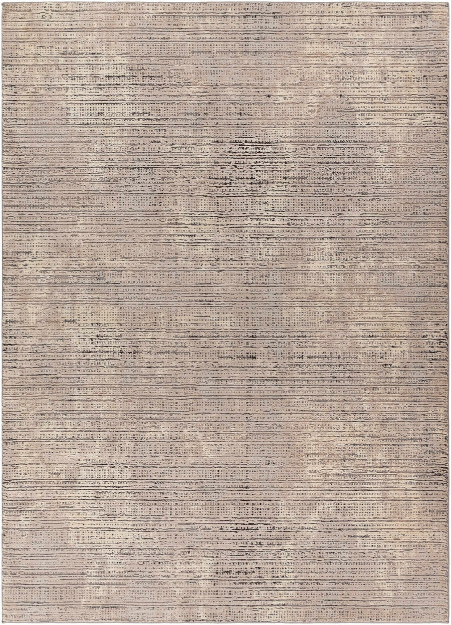 Chiyo Modern Style Tan And Taupe Washable Rug - The Rug Decor