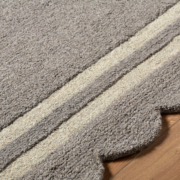 Chogan Gray Modern Style Hand Tufted Wool Area Rug - The Rug Decor