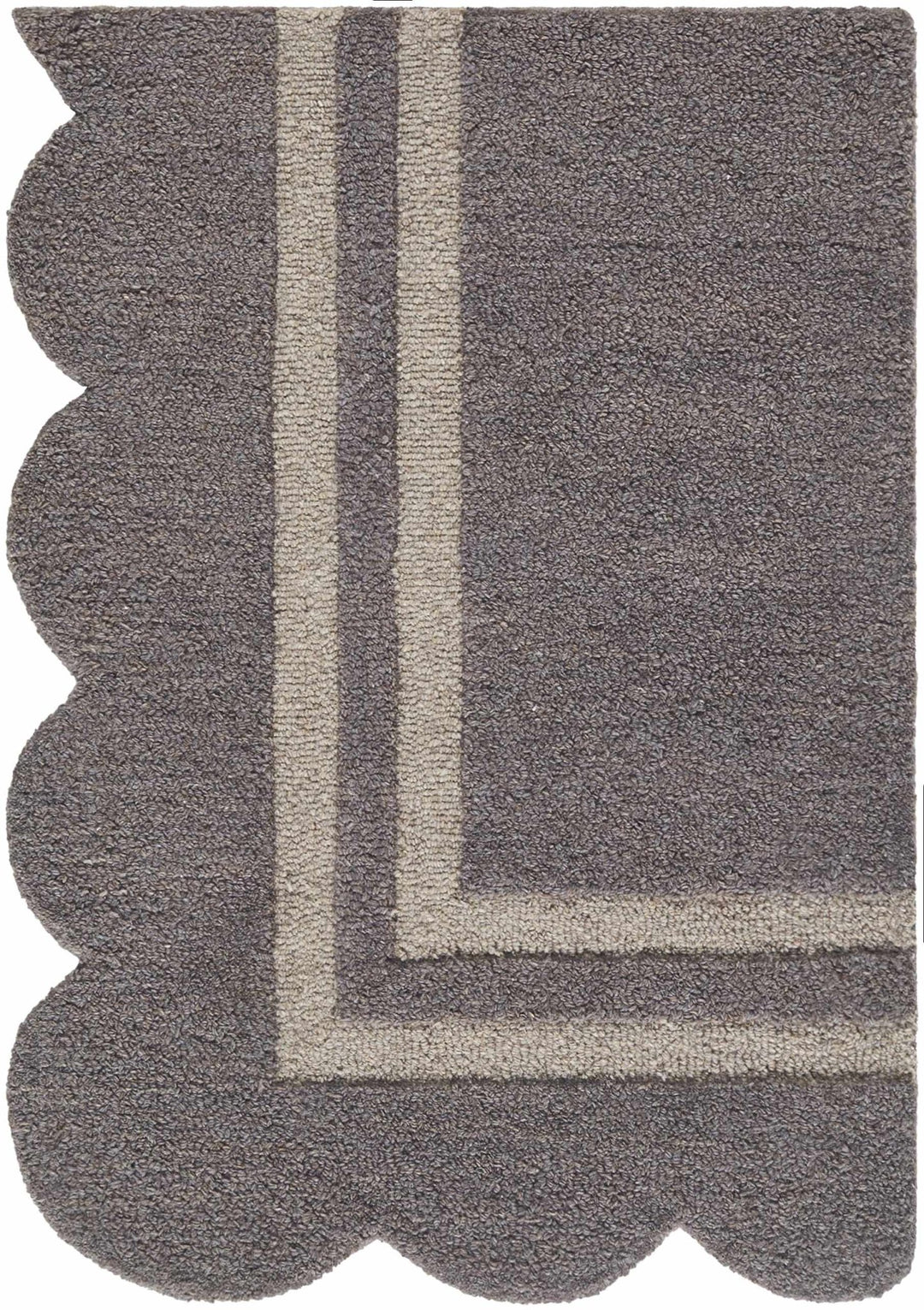 Chogan Gray Modern Style Hand Tufted Wool Area Rug - The Rug Decor