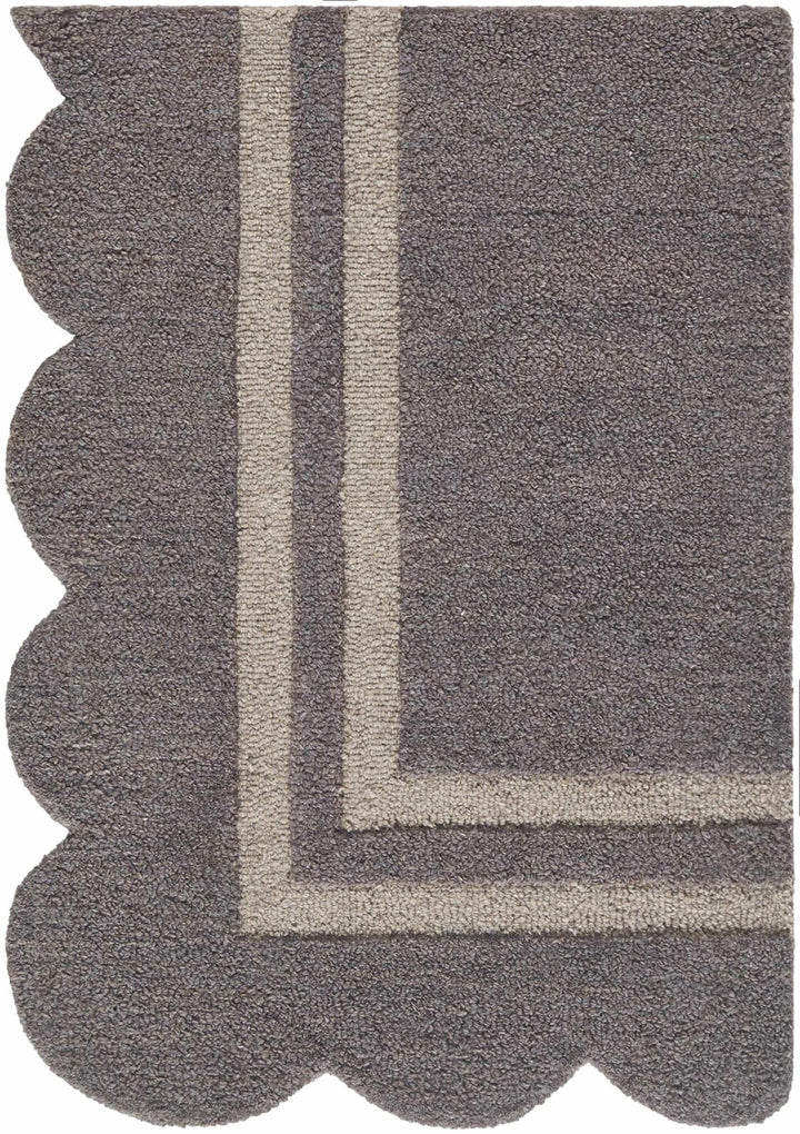 Chogan Gray Modern Style Hand Tufted Wool Area Rug - The Rug Decor