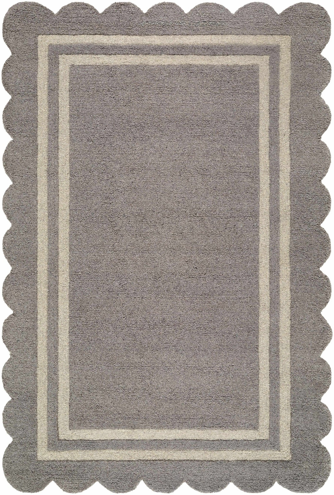 Chogan Gray Modern Style Hand Tufted Wool Area Rug - The Rug Decor
