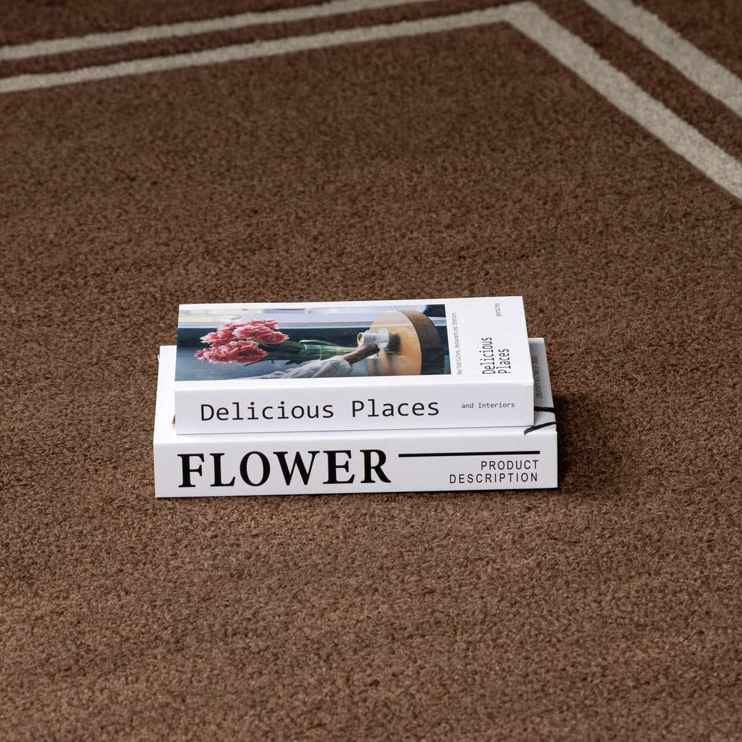 Chogan Modern Contemporary Brown Hand Tufted Wool Area Rug - The Rug Decor