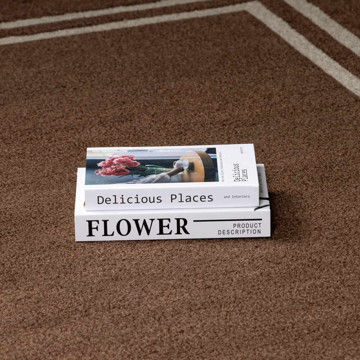 Chogan Modern Contemporary Brown Hand Tufted Wool Area Rug - The Rug Decor