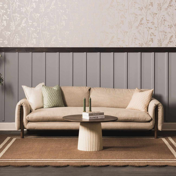 Chogan Modern Contemporary Brown Hand Tufted Wool Area Rug - The Rug Decor