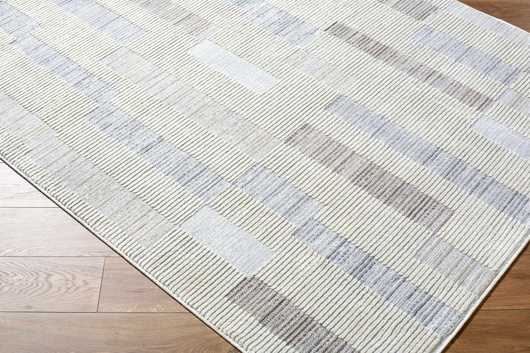 Chouko Contemporary Abstract Beige And Gray Rug - The Rug Decor