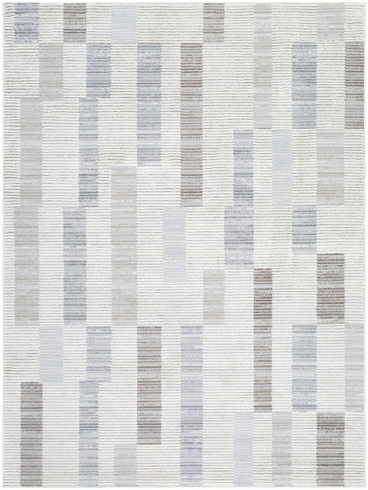 Chouko Contemporary Abstract Beige And Gray Rug - The Rug Decor