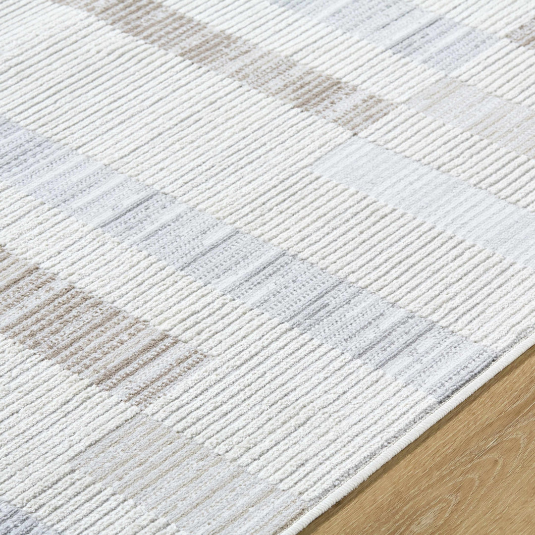 Chouko Contemporary Abstract Beige And Gray Rug - The Rug Decor
