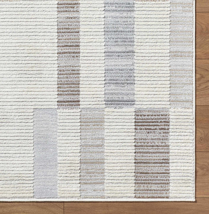 Chouko Contemporary Abstract Beige And Gray Rug - The Rug Decor