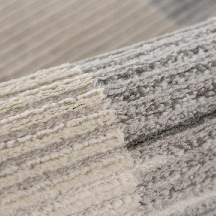 Chouko Contemporary Abstract Beige And Gray Rug - The Rug Decor