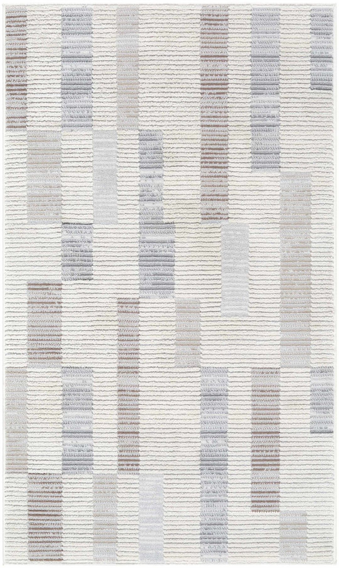 Chouko Contemporary Abstract Beige And Gray Rug - The Rug Decor