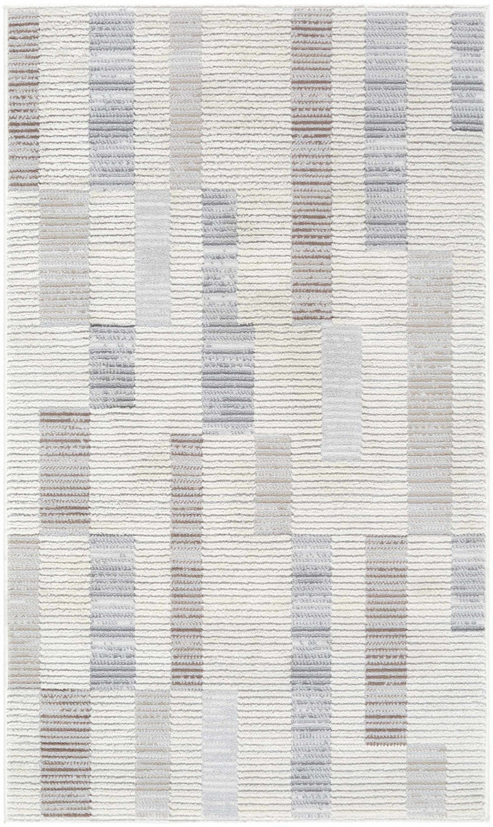 Chouko Contemporary Abstract Beige And Gray Rug - The Rug Decor
