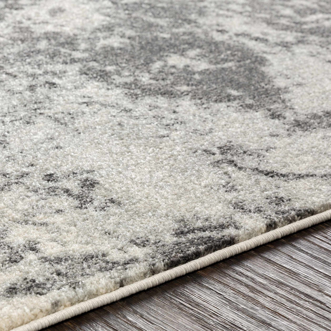 Chriesman Contemporary Abstract Gray And Black Rug - The Rug Decor
