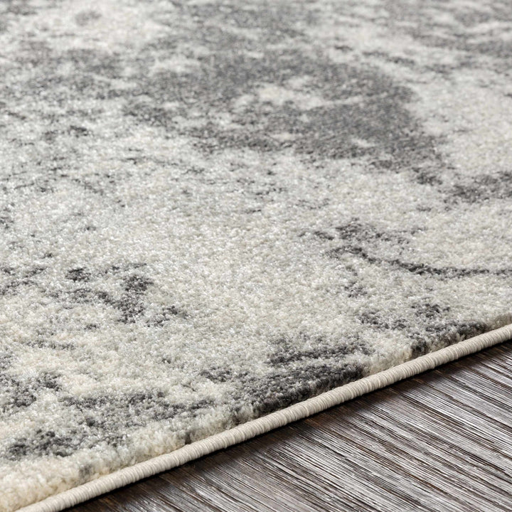 Chriesman Contemporary Abstract Gray And Black Rug - The Rug Decor