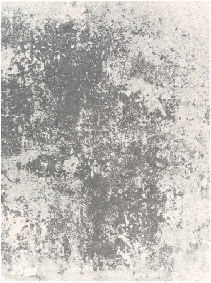 Chriesman Contemporary Abstract Gray And Black Rug - The Rug Decor