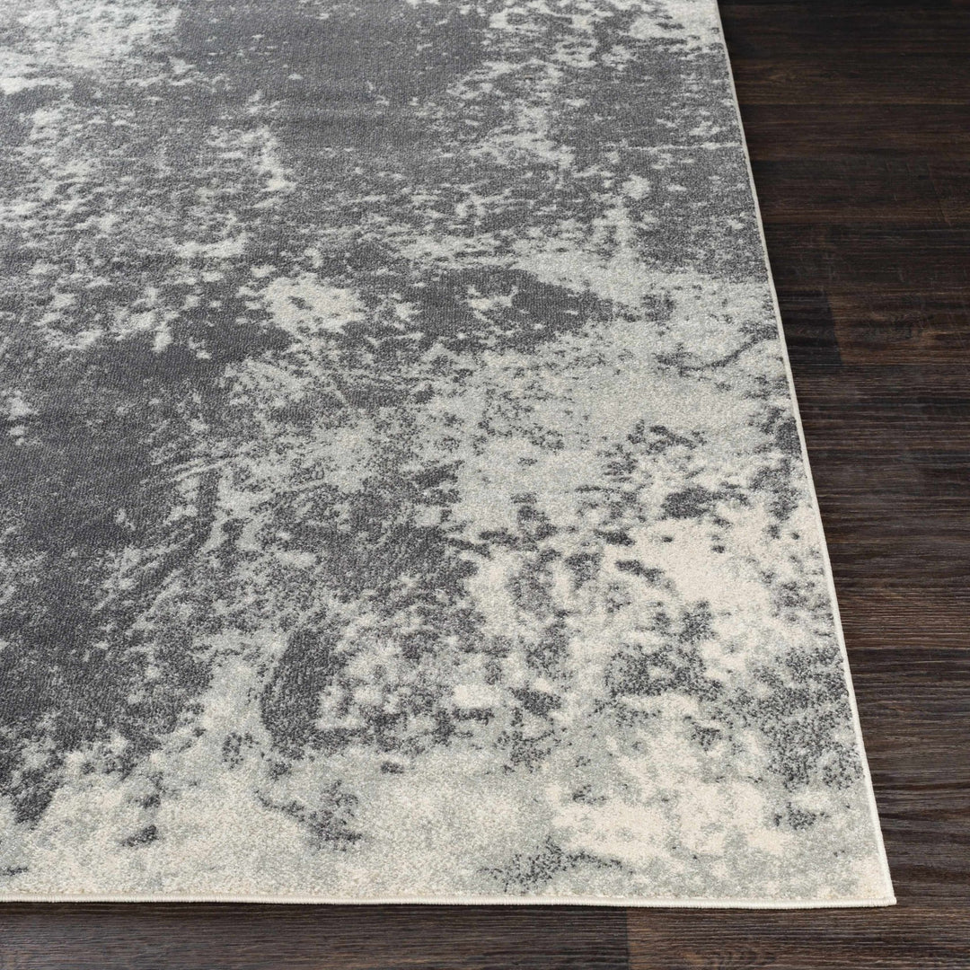 Chriesman Contemporary Abstract Gray And Black Rug - The Rug Decor