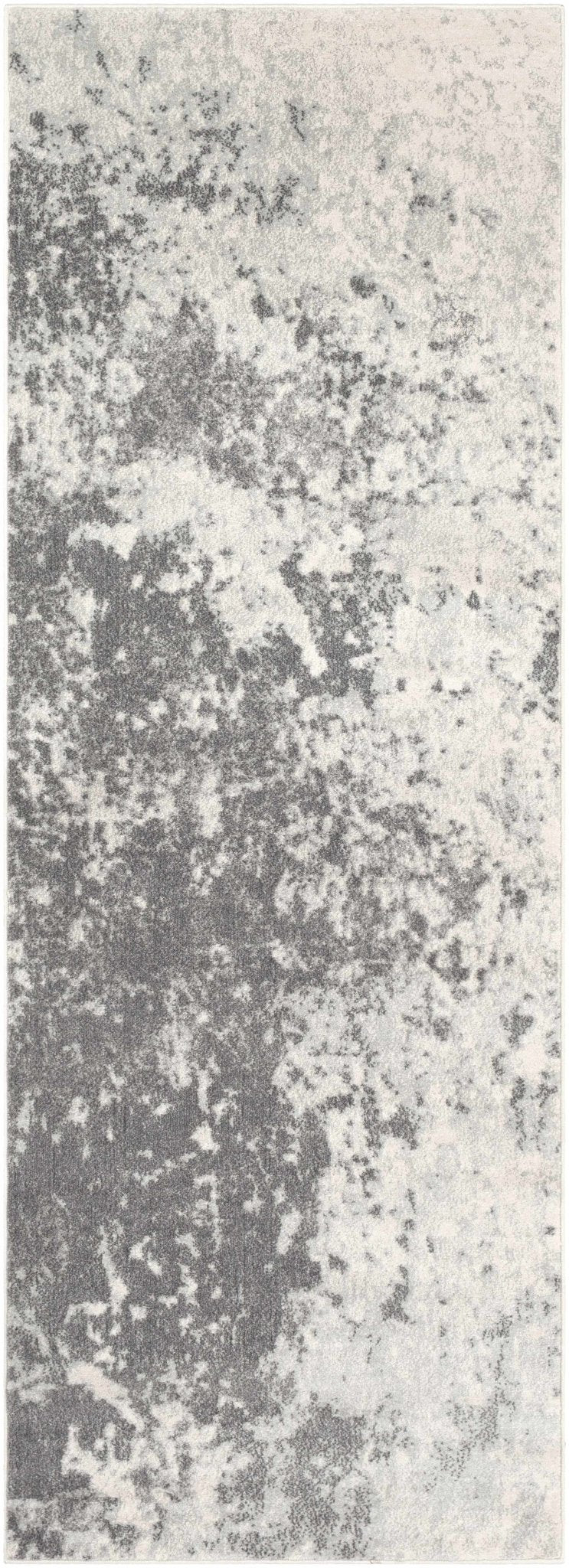 Chriesman Contemporary Abstract Gray And Black Rug - The Rug Decor