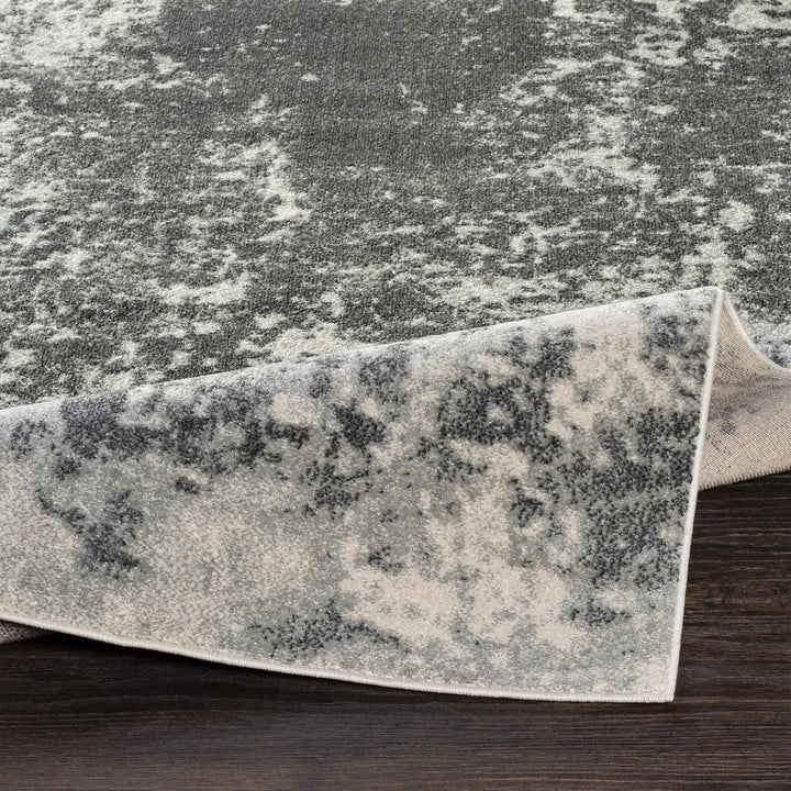 Chriesman Contemporary Abstract Gray And Black Rug - The Rug Decor
