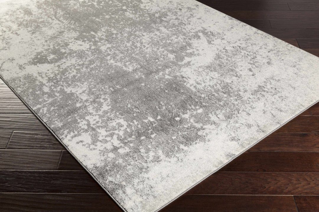 Chriesman Contemporary Abstract Gray And Black Rug - The Rug Decor