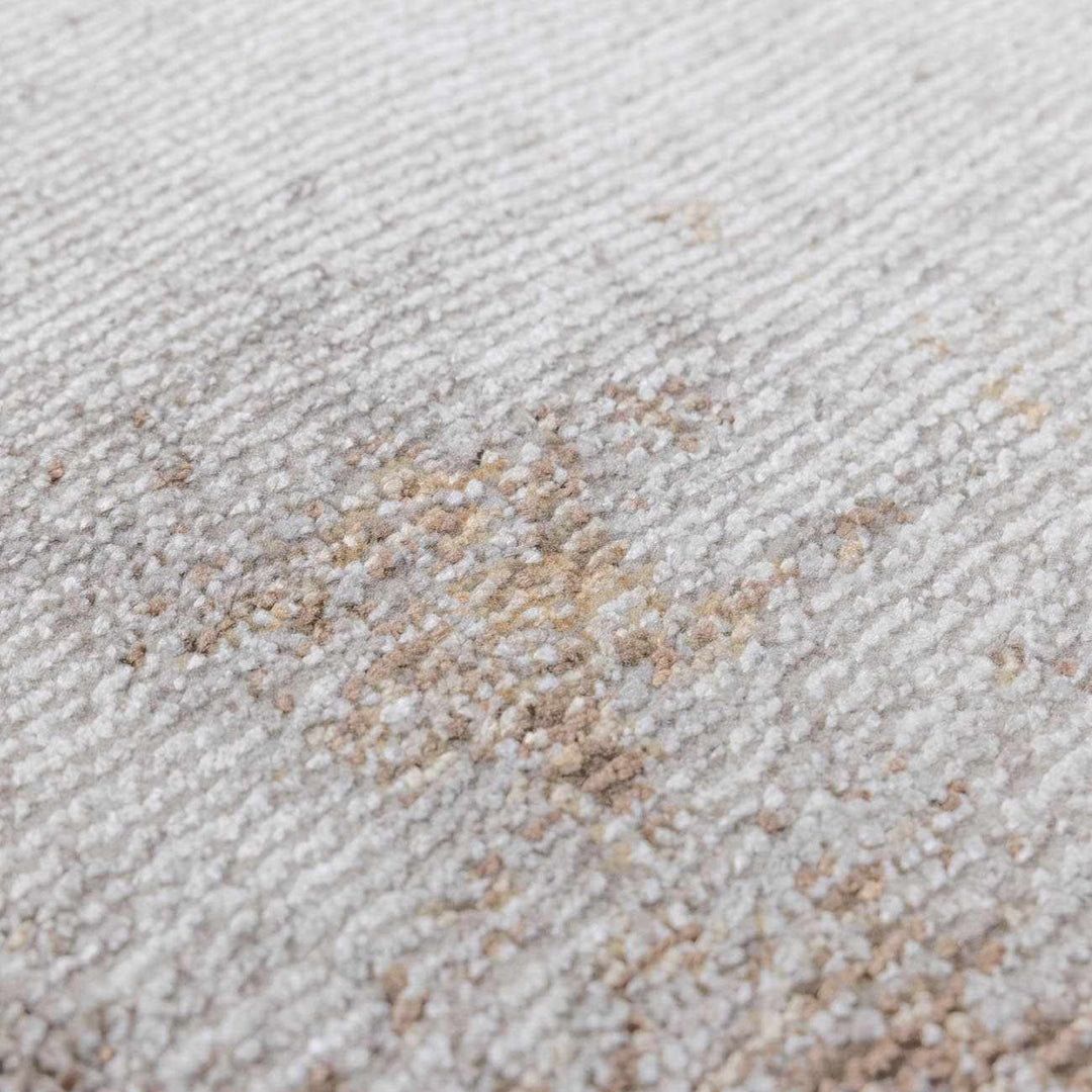 Chrina Modern Abstract Ivory And Brown Area Rug - The Rug Decor