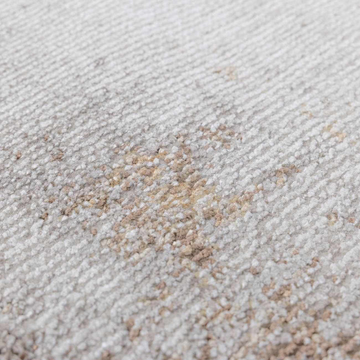 Chrina Modern Abstract Ivory And Brown Area Rug - The Rug Decor