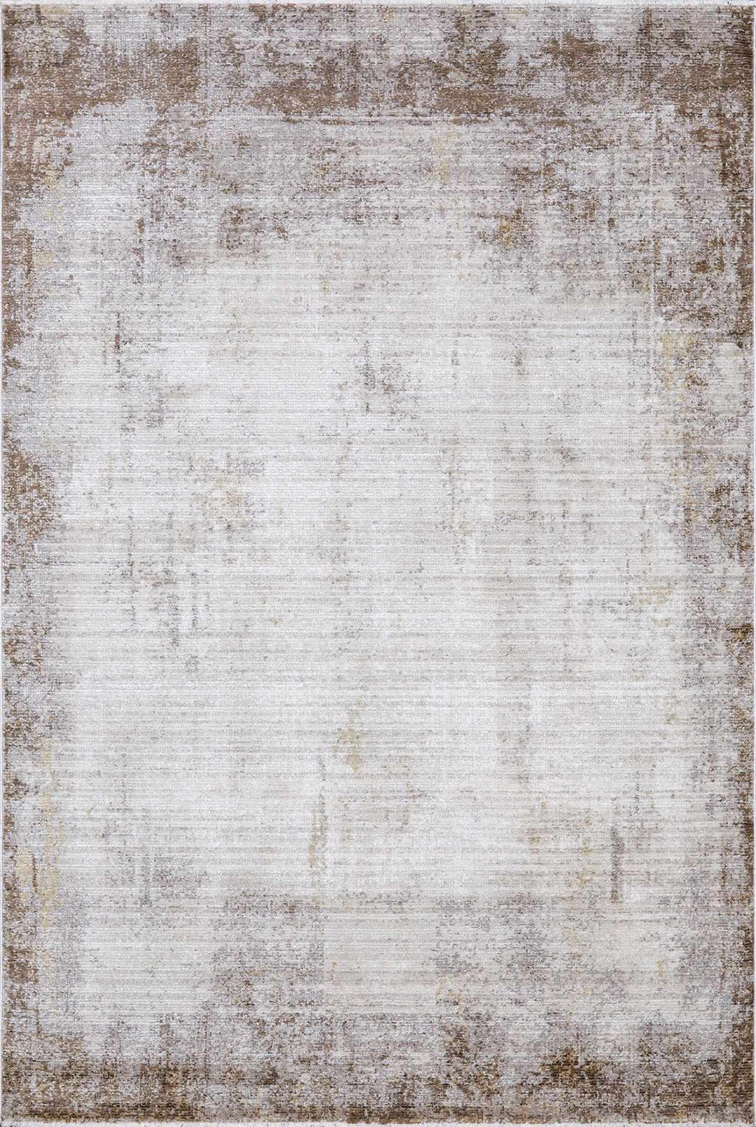 Chrina Modern Abstract Ivory And Brown Area Rug - The Rug Decor