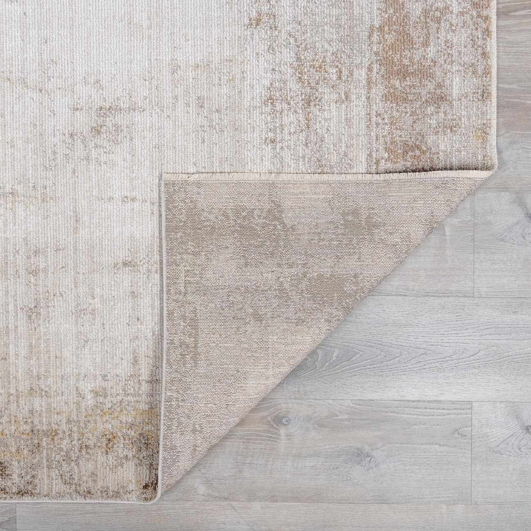 Chrina Modern Abstract Ivory And Brown Area Rug - The Rug Decor