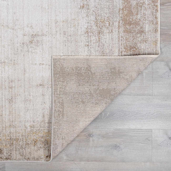 Chrina Modern Abstract Ivory And Brown Area Rug - The Rug Decor