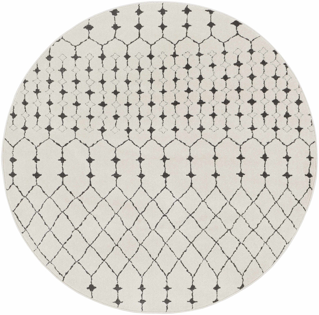 Chubbuck Modern Style Ivory And Charcoal Area Rug
