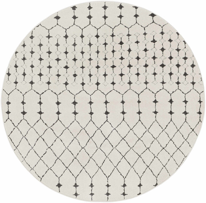 Chubbuck Modern Style Ivory And Charcoal Area Rug