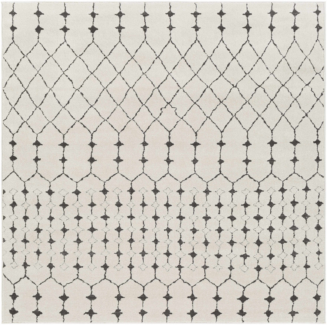 Chubbuck Modern Style Ivory And Charcoal Area Rug