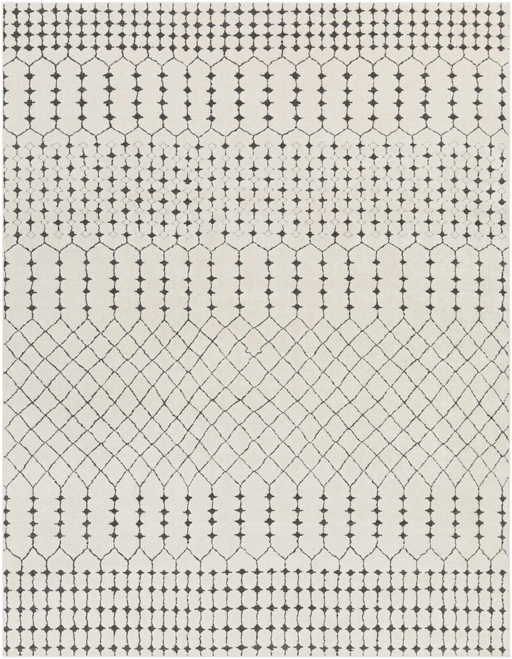 Chubbuck Modern Style Ivory And Charcoal Area Rug