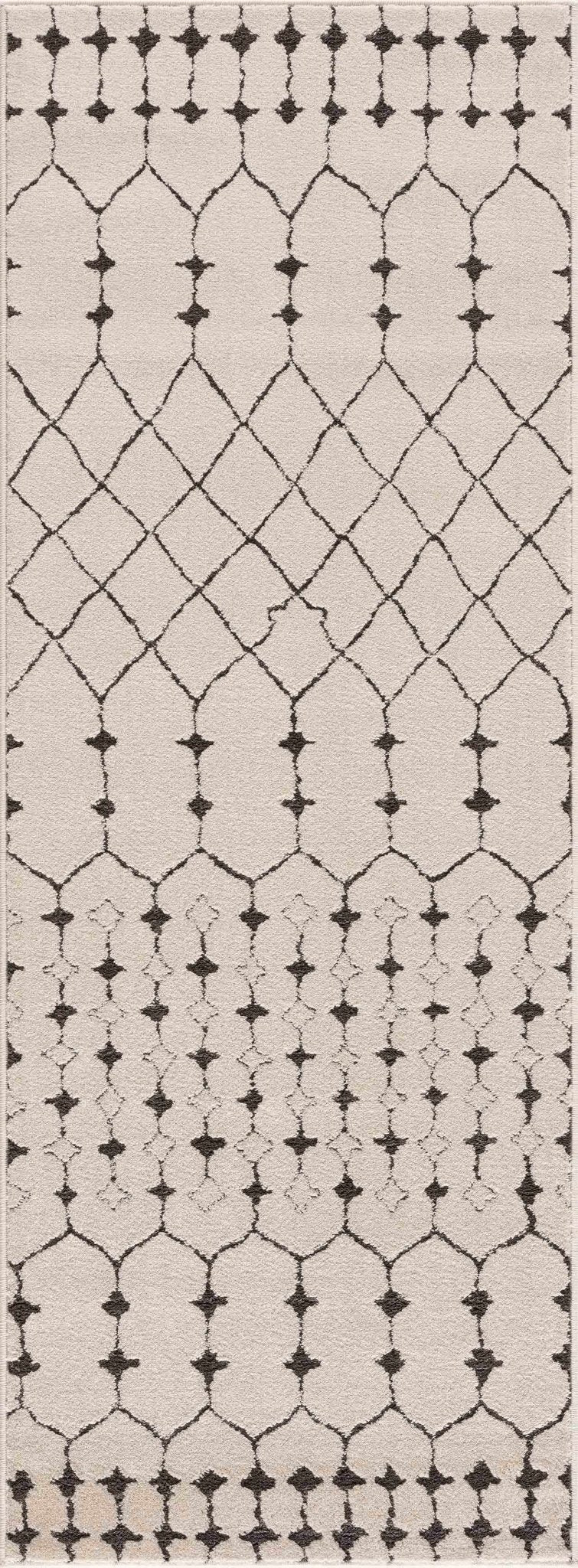 Chubbuck Modern Style Ivory And Charcoal Area Rug - The Rug Decor