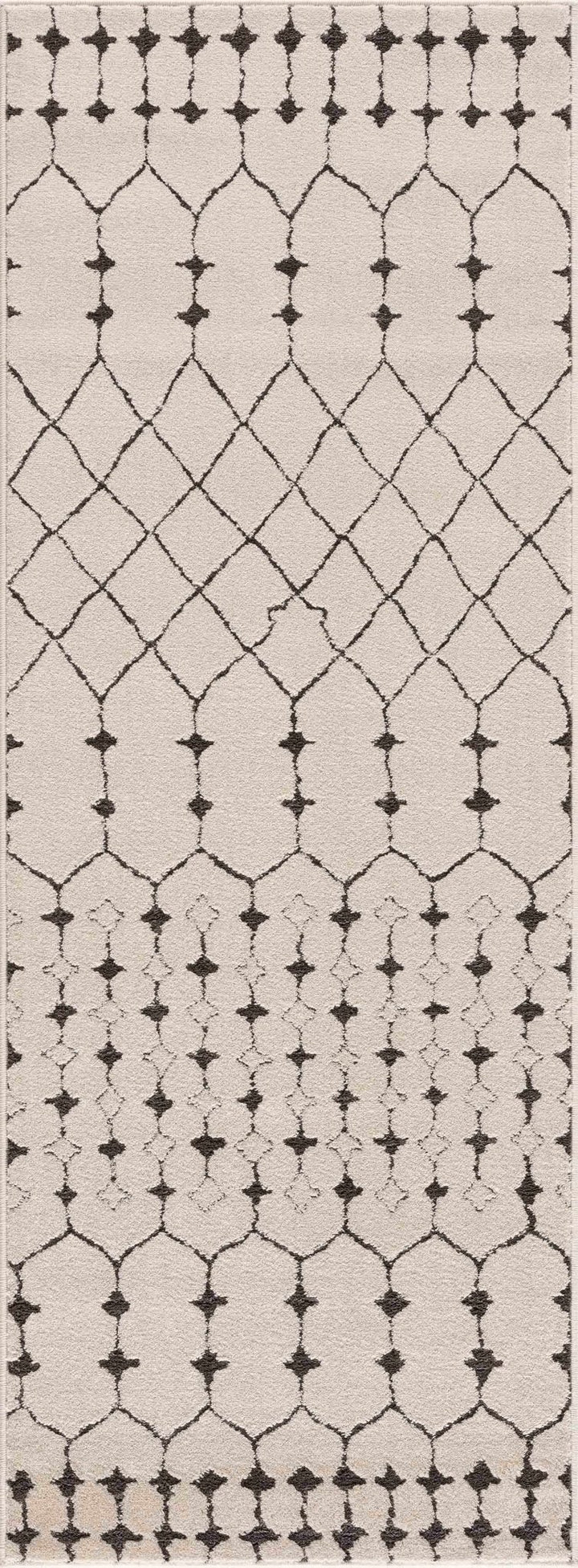 Chubbuck Modern Style Ivory And Charcoal Area Rug - The Rug Decor