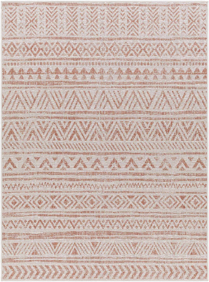 Chuck Bohemian Rust And Brown Area Rug - The Rug Decor