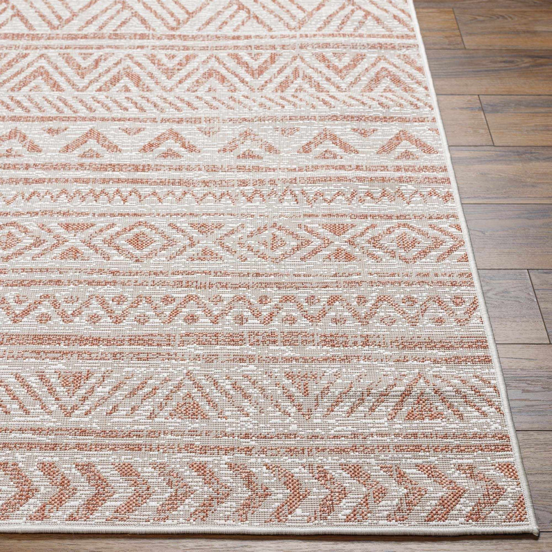 Chuck Bohemian Rust And Brown Area Rug - The Rug Decor