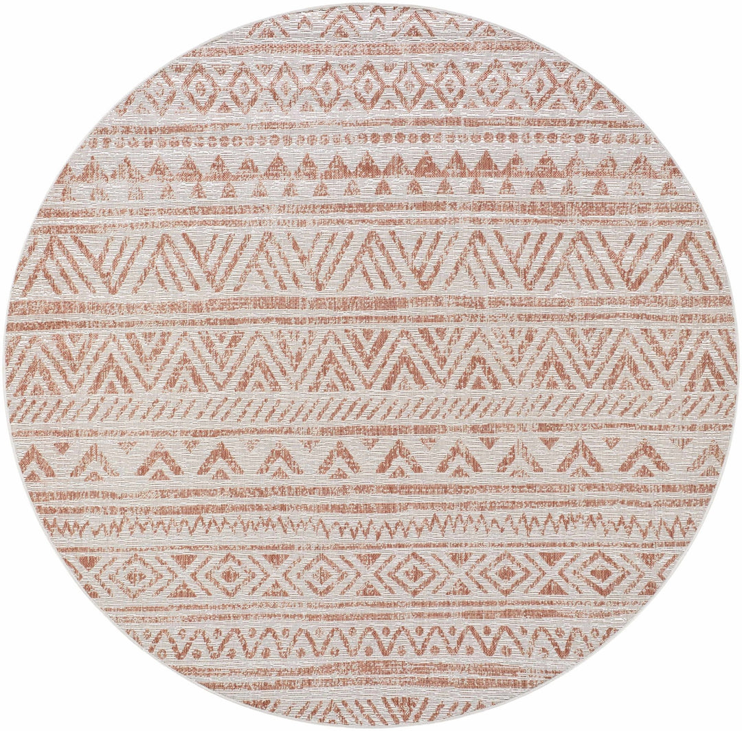Chuck Bohemian Rust And Brown Area Rug - The Rug Decor